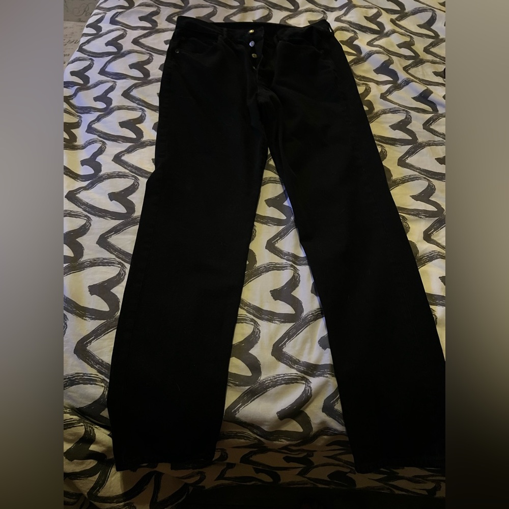 American Eagle hi rise girlfriend button up 12 long jeans